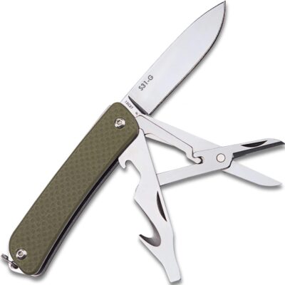 Navaja Multiuso Ruike S31 - 5 Cm Hoja Acero Verde